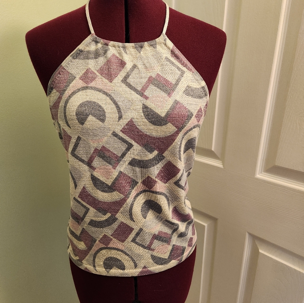 Banana Republic Geometric Pattern Halter Top